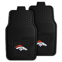 Officially Licensed NFL 2-piece Vinyl Car Mat Set - Denver Broncos