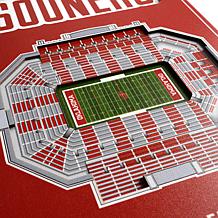 Officially Licensed NFL 25-Layer StadiumViews 3D Wall Art - Sooners 