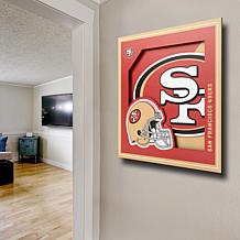 Officially Licensed NFL 3D Logo Series Wall Art - 12" x 12" - 49ers