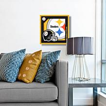 Officially Licensed NFL 3D Logo Series Wall Art - 12" x 12" - Steelers