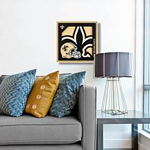 Officially Licensed NFL 3D Logo Series Wall Art - 12" x 12" - Saints
