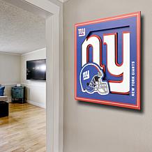 Officially Licensed NFL 3D Logo Series Wall Art - 12" x 12" - Giants