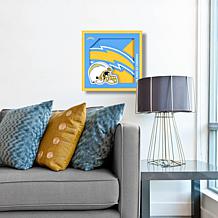Officially Licensed NFL 3D Logo Series Wall Art - 12" x 12" - Chargers
