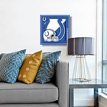 Officially Licensed NFL 3D Logo Series Wall Art - 12" x 12" - Colts