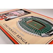 Officially Licensed NFL 3D StadiumViews Frame - Cincinnati Bengals