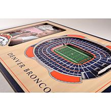Officially Licensed NFL 3D StadiumViews Frame - Denver Broncos