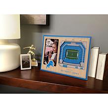 Officially Licensed NFL 3D StadiumViews Frame - Detroit Lions
