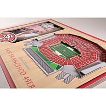 Officially Licensed NFL 3D StadiumViews Frame - San Francisco 49ers