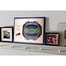 Officially Licensed NFL 5-Layer 3-D Wall Art - Buffalo Bills