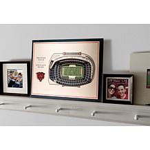Officially Licensed NFL 5-Layer StadiumViews 3D Wall Art-Chicago Bears