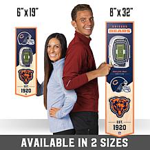 Officially Licensed NFL 6" x 19" 3-D Stadium Banner - Chicago Bears 