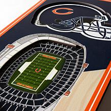 Officially Licensed NFL 6" x 19" 3-D Stadium Banner - Chicago Bears 