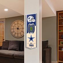 Officially Licensed NFL 6" x 19" 3-D Stadium Banner - Dallas Cowboys