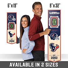 Officially Licensed NFL 6" x 19" 3-D Stadium Banner - Houston Texans