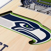 Officially Licensed NFL 6" x 19" 3-D Stadium Banner - Seattle Seahawks