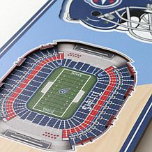 Officially Licensed NFL 6" x 19" 3-D Stadium Banner - Tennessee Titans