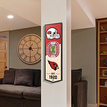 Officially Licensed NFL 6" x 19" 3D Stadium Banner - Arizona Cardinals
