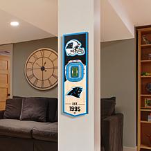 Officially Licensed NFL 6" x 19" 3D Stadium Banner - Carolina Panthers