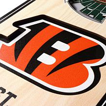 Officially Licensed NFL 6" x 19" 3D Stadium Banner- Cincinnati Bengals