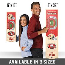 Officially Licensed NFL 6x19" 3-D Stadium Banner - San Francisco 49ers