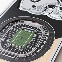 Officially Licensed NFL 6x19" 3D Stadium Banner - Las Vegas Raiders