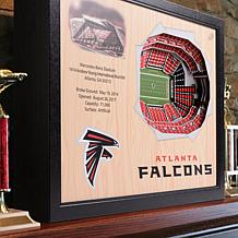 Officially Licensed NFL Atlanta Falcons StadiumView 3D Wall Art