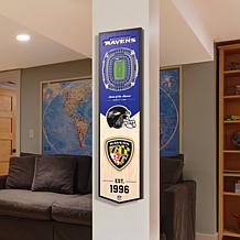 Officially Licensed NFL Baltimore Ravens 3D Stadium Banner
