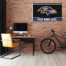 Officially Licensed NFL Baltimore Ravens Personalized Banner Flag