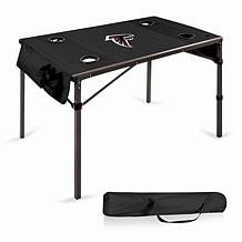 Officially Licensed NFL Black Portable Folding Travel Table - Falcons