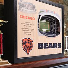 Officially Licensed NFL Chicago Bears 25-layer StadiumView 3D Wall Art