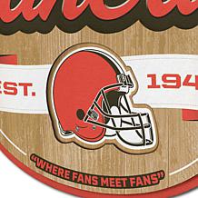 Officially Licensed NFL Cleveland Browns Fan Cave Sign