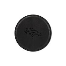 Officially Licensed NFL Denver Broncos Black Personalized Coaster 4pk
