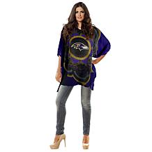 Officially Licensed NFL "Flower" Caftan - Baltimore Ravens