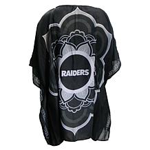 Officially Licensed NFL "Flower" Caftan - Oakland Raiders