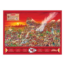 Officially-Licensed NFL Joe Journeyman Puzzle - Kansas City Chiefs 