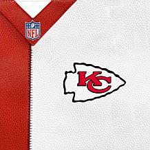 Officially Licensed NFL Kansas City Chiefs Pebble Split Hobo Bag
