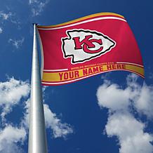 Officially Licensed NFL Kansas City Chiefs Personalized Banner Flag