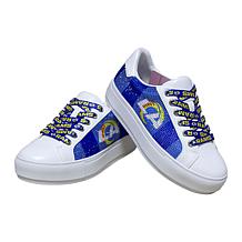 Officially Licensed NFL Lace-Up Sparkle Sneaker by Cuce Shoes