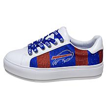 Officially Licensed NFL Lace-Up Sparkle Sneaker by Cuce Shoes