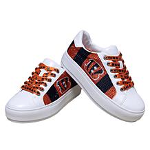 Officially Licensed NFL Lace-Up Sparkle Sneaker by Cuce Shoes