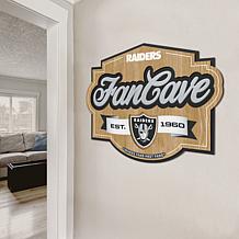 Officially Licensed NFL  Las Vegas Raiders Fan Cave Sign
