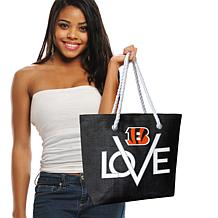 Officially Licensed NFL Love Tote - Cincinnati Bengals