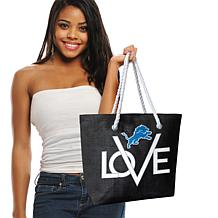Officially Licensed NFL Love Tote - Detroit Lions