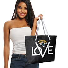 Officially Licensed NFL Love Tote - Jacksonville Jaguars