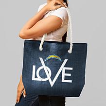 Officially Licensed NFL Love Tote - Los Angeles Chargers