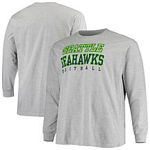 Officially Licensed NFL Men's Gray Big & Tall Long Sleeve - Seahawks