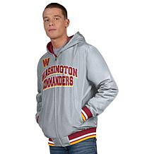 Officially Licensed NFL Men's Reversible Full-Zip Hooded Jacket