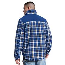 Officially Licensed NFL Men's Transitional Plaid Shirt Jacket by Glll