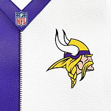 Officially Licensed NFL Minnesota Vikings Pebble Split Hobo Bag