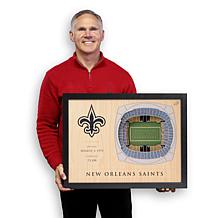 Officially Licensed NFL New Orleans Saints StadiumView 3D Wall Art